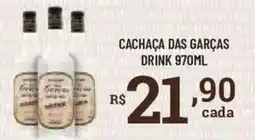 Bahamas Supermercados Cachaça das garças drink oferta