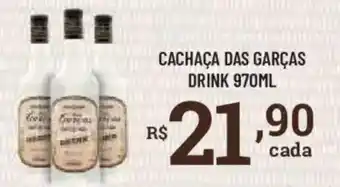 Bahamas Supermercados Cachaça das garças drink oferta
