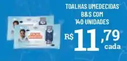 Bahamas Supermercados toalhas umedecidas b&s oferta