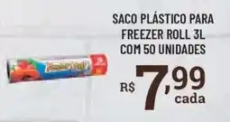 Bahamas Supermercados saco plástico para freezer roll 3l oferta