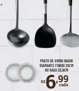 Bahamas Supermercados prato de vidro nadir oferta