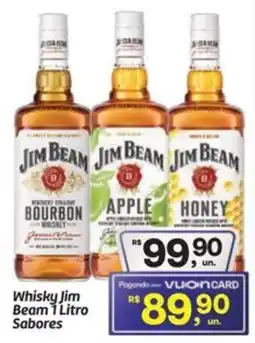 Fort Atacadista Whisky jim beam 1 litro sabores oferta