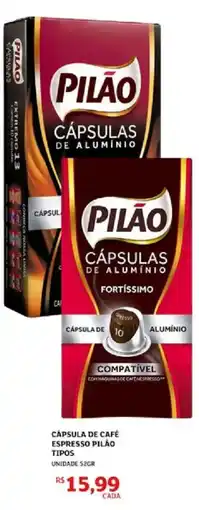 Assaí Atacadista Cápsula de café espresso pilão tipos oferta