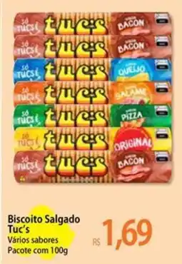Atacadão Biscoito salgado tuc's vários sabores oferta