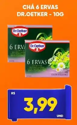 Tatico Chá 6 ervas dr.oetker oferta