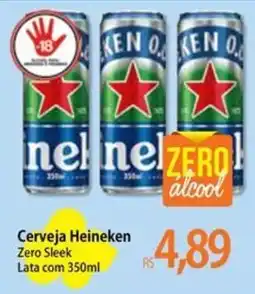 Atacadão Cerveja Heineken Zero Sleek oferta