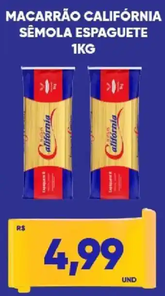 Tatico Macarrão califórnia sêmola espaguete oferta