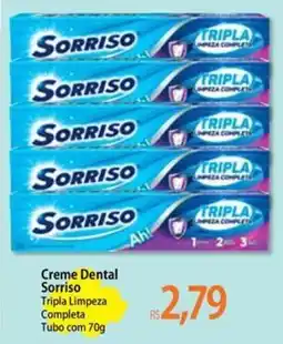 Atacadão Creme Dental Sorriso Tripla Limpeza Completa oferta