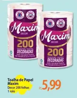 Atacadão Toalha de papel maxim decor 200 folhas oferta