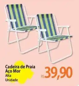Atacadão Cadeira de Praia Aço Mor oferta