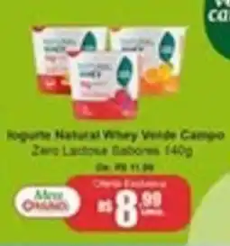 Oriundi Iogurte Natural Whey Verde Campo oferta