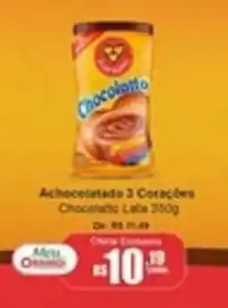 Oriundi Achocolatado 3 Corações Chocolatto Lata oferta
