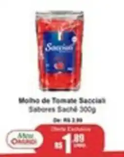 Oriundi molho de tomate sacciai sabores sachê oferta