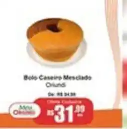 Oriundi Bolo Caseiro Mesciado Oriundi oferta