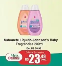 Oriundi Sabonete Líquido Johnson's Baby Fragrâncias oferta