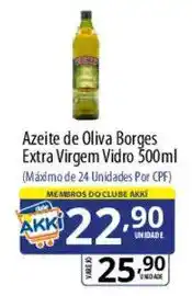 Akki Atacadista Azeite de oliva borges extra virgem vidro oferta