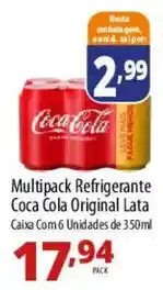 Akki Atacadista Multipack refrigerante coca cola original lata oferta