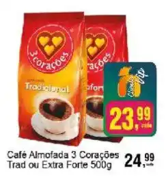 Negreiros Café Almofada 3 Corações Trad ou Extra Forte oferta
