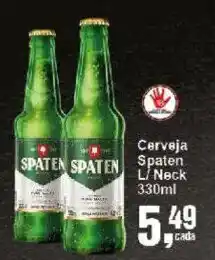 Negreiros Cerveja Spaten L/ Neck oferta