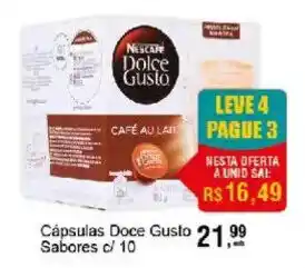 Negreiros Cápsulas doce gusto sabores c/ 10 oferta