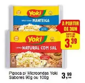Negreiros Pipoca p/ Microondas Yoki Sabores oferta