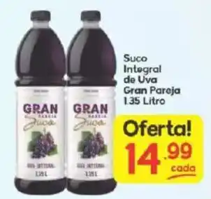 Supermercados Princesa Suco integral de uva gran pareja oferta