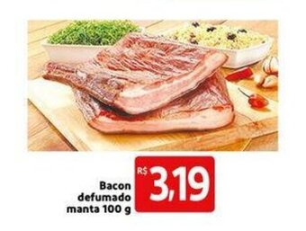 Bacon defumado manta 100g