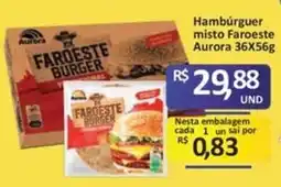 Paulistão Supermercados Hambúrguer misto Faroeste Aurora oferta