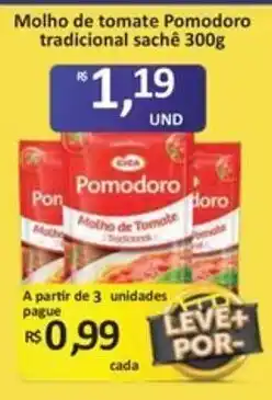 Paulistão Supermercados Molho de tomate pomodoro tradicional oferta