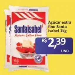 Paulistão Supermercados Açúcar extra fino santa isabel oferta