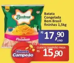 Paulistão Supermercados Batata congelada bem brasil fininhas oferta