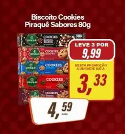 Rede Supermarket Biscoito Cookies Piraquê Sabores 80g oferta