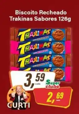 Rede Supermarket Biscoito Recheado Trakinas Sabores 126g oferta