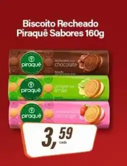 Rede Supermarket Biscoito Recheado Piraquê Sabores 160g oferta