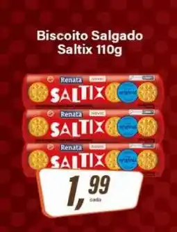 Rede Supermarket Biscoito Salgado Saltix 110g oferta