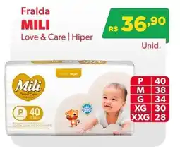 Big Bom Supermercados Fralda mili love & care | hiper oferta