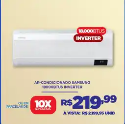DB Supermercados Ar-condicionado samsung 18000btus inverter oferta