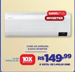 DB Supermercados Cond ar samsung 9.0000 inverter oferta