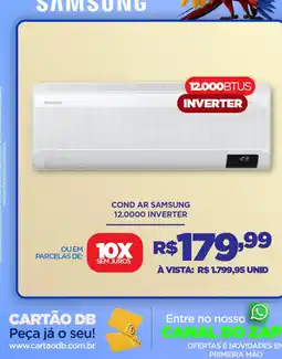DB Supermercados Cond ar samsung 12.0000 inverter oferta