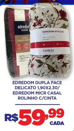 DB Supermercados Edredom dupla face delicato / edredom micr casal oferta