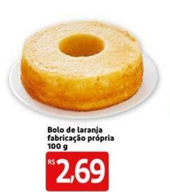 Extra Supermercado Bolo de laranja farbricacao propria 100g oferta