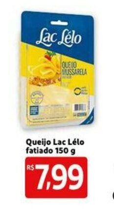Extra Supermercado Queijo Lac Lelo fatiado 150g oferta