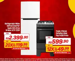 GBarbosa Refrigerador Midea Defrost Inverter Cycle 410 Litros Branco 127V/220V oferta