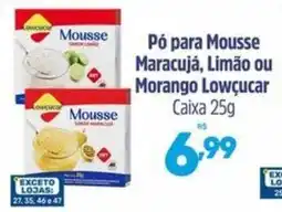 Supermercados Jau Serve Pó para Mousse Maracujá, Limão ou Morango Lowcucar oferta