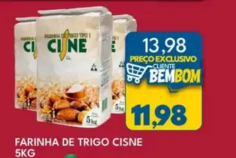 Rancho Bom Supermercados Farinha de trigo cisne oferta