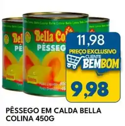Rancho Bom Supermercados Pêssego em calda bella colina oferta