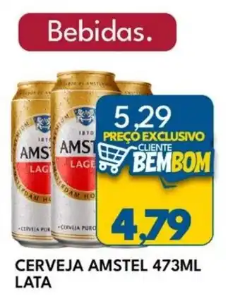 Rancho Bom Supermercados Cerveja amstel oferta