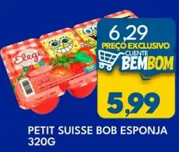 Rancho Bom Supermercados petit suisse bob esponja oferta