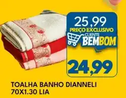 Rancho Bom Supermercados toalha banho dianneli oferta