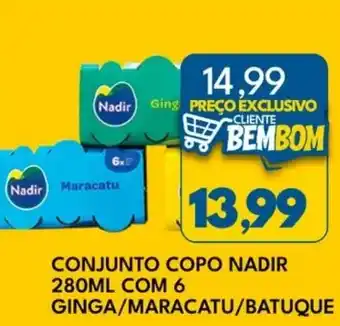 Rancho Bom Supermercados Conjunto copo nadir oferta